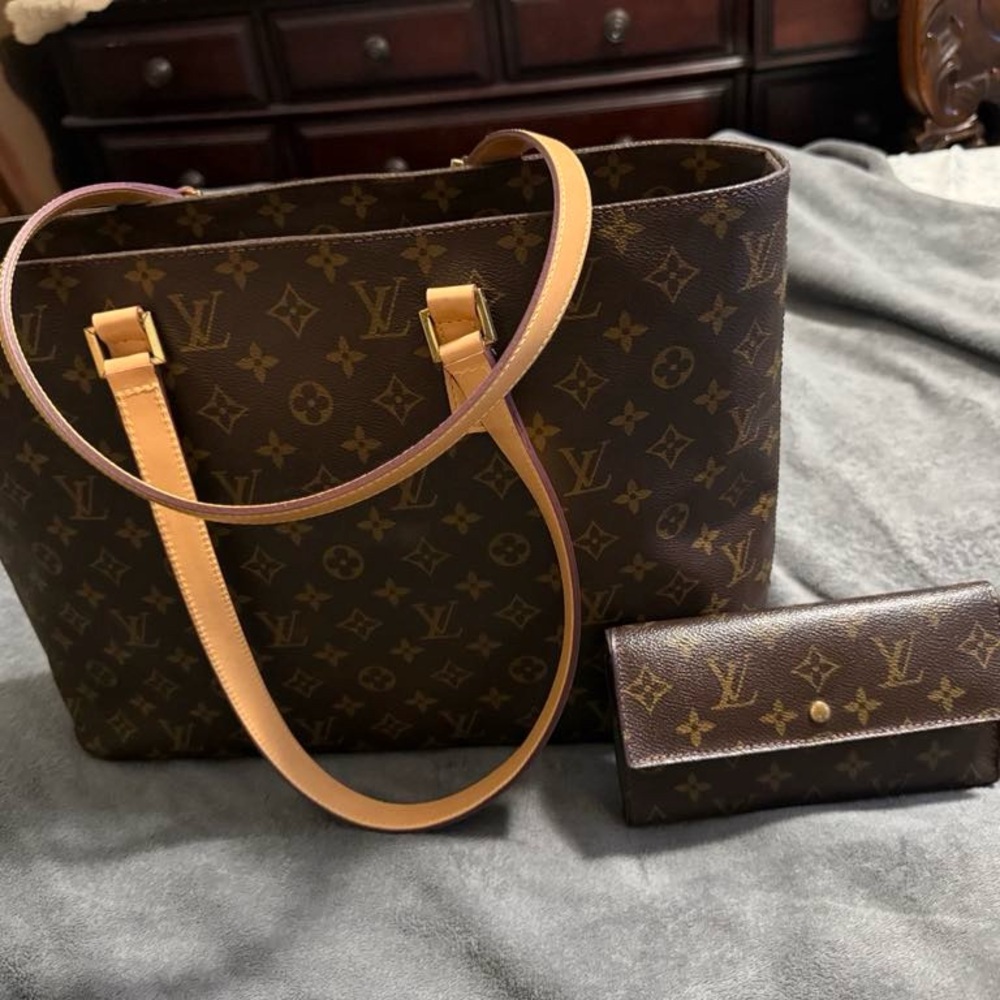 Louis Vuitton Brown Monogram Tote Bag